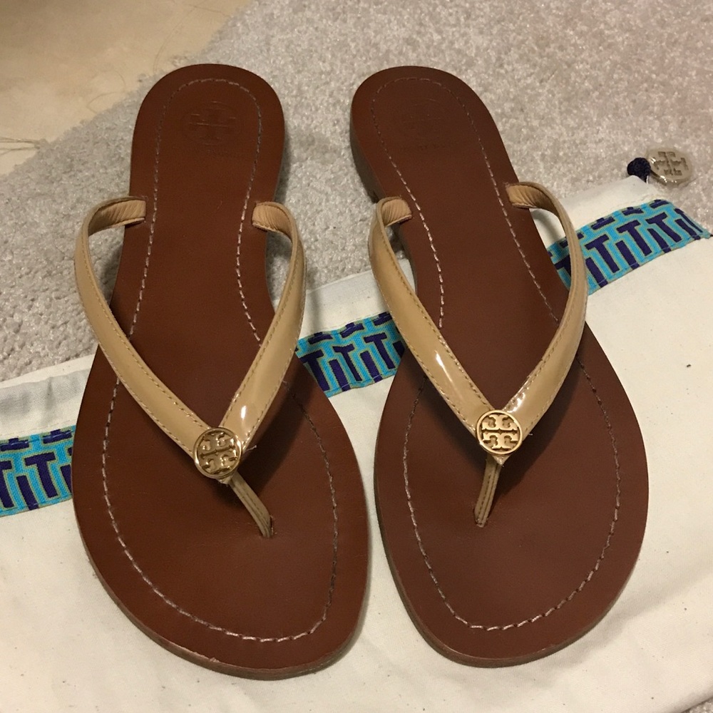 Authentic Tory Burch Terra Sandals in Sub Beige